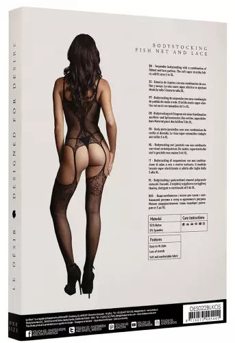 Combi sexy Fishnet Lace Schwarz – 4/6