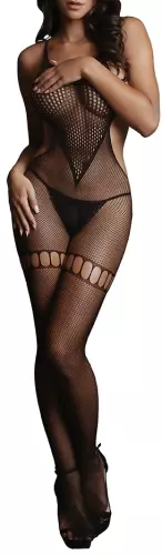 Combi sexy Netz Rundhals Schwarz – 1/6