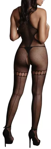 Combi sexy Netz Rundhals Schwarz – 2/6