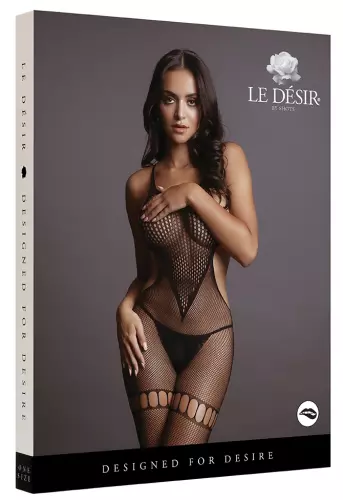 Combi sexy Netz Rundhals Schwarz – 3/6