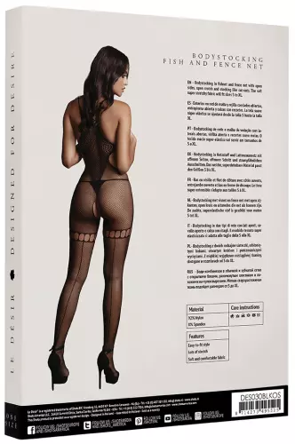 Combi sexy Netz Rundhals Schwarz – 4/6