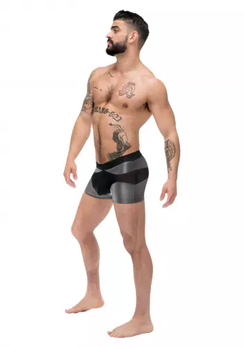 Boxer sexy IRON CLAD Schwarz-Silber – 5/6