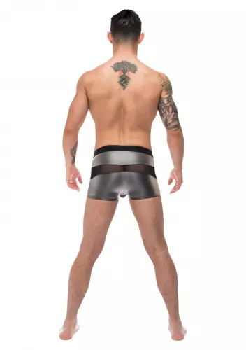 Boxer sexy IRON CLAD Schwarz-Silber – 6/6