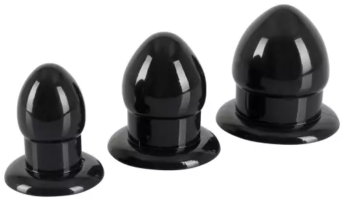 Set mit 3 Mini Fat Plugs Schwarz – 1/4