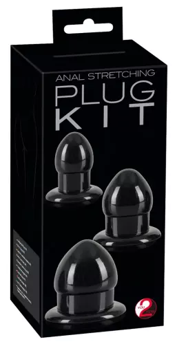 Set mit 3 Mini Fat Plugs Schwarz – 2/4