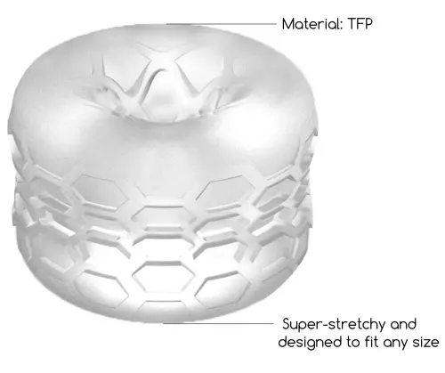 Masturbationsring Textured Sono n94 – 4/6