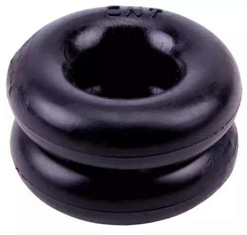 Set aus 2 weichen Cockrings Donut Schwarz – 1/4
