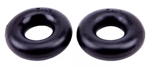 Set aus 2 weichen Cockrings Donut Schwarz – 4/4