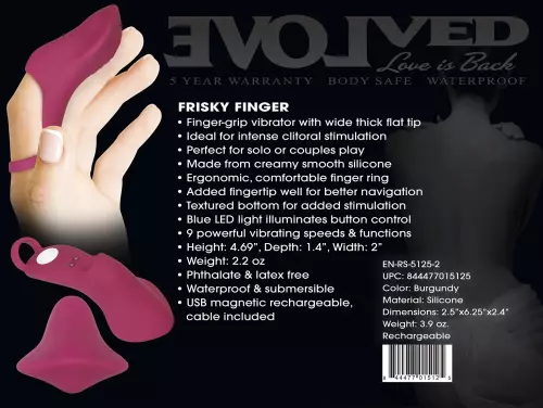 Vibrierende Fingerhülle Frisky Finger 9 Vibrationen Rosa – 6/6