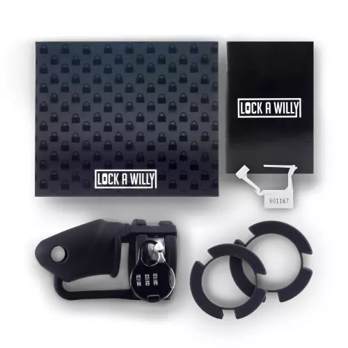 Keuschheitskäfig Lock A Willy 11 x 3cm Schwarz – 2/6