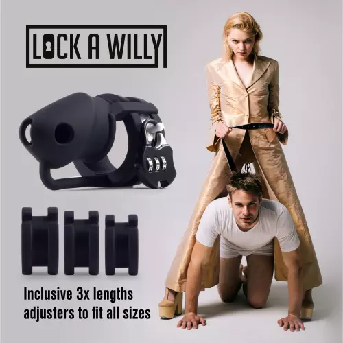 Keuschheitskäfig Lock A Willy 11 x 3cm Schwarz – 4/6