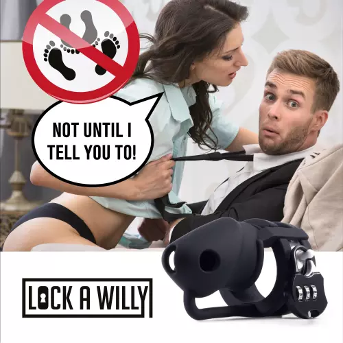 Keuschheitskäfig Lock A Willy 11 x 3cm Schwarz – 6/6