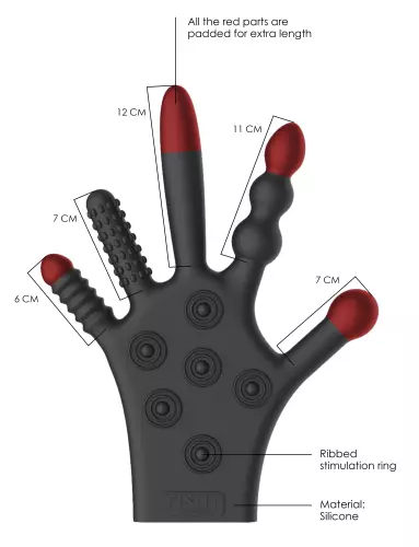 Strukturierter Handschuh Silikon Fist It – 6/6