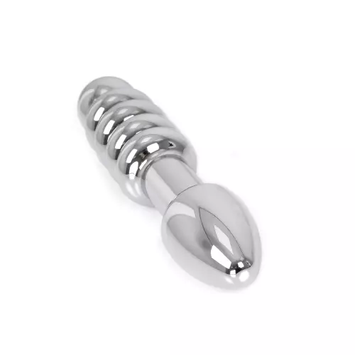 Doppelter Metall-Plug Rounded 17 x 3,5 cm – 4/4