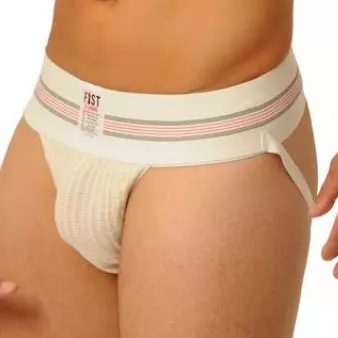 Jockstrap Fist Large Bande Weiß – 1/4