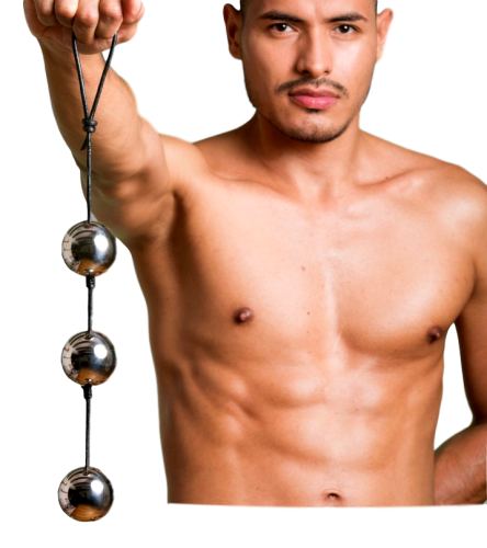 Metal anal beads 4.5cm