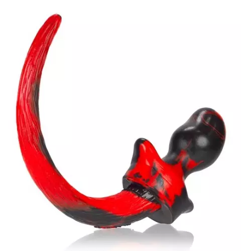 Plug Hundesschwanz Pug Rot 8,5 x 4,4 cm – 3/5