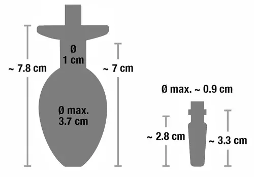 Plug Penis mit Analplug für Urine-Spiel – 7/7