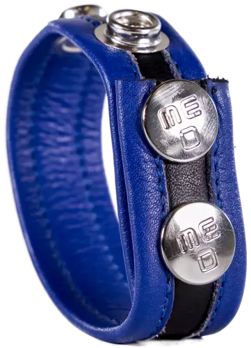 Cockring Druckknopf Hanky Blau – 1/3