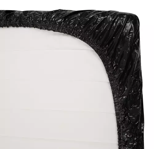 Spannbettlaken Vinyl Orgy Sheet 220 x 220 cm Schwarz – 3/3