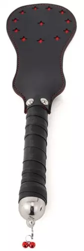 Paddle aus Kunstleder Star schwarz-rot 35cm – 2/7