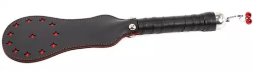 Paddle aus Kunstleder Star schwarz-rot 35cm – 4/7