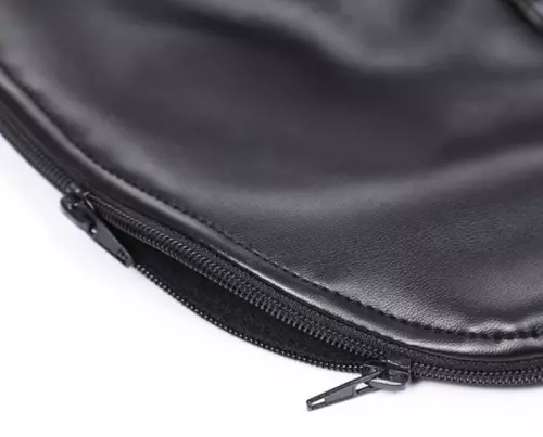 Maske Double Layer Kunstleder schwarz – 5/7