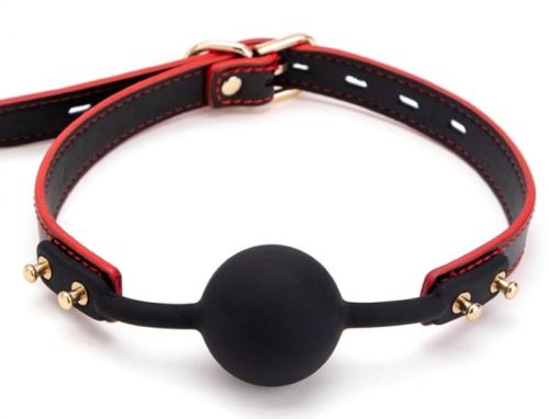 Maestro Ball Gag Black and Red