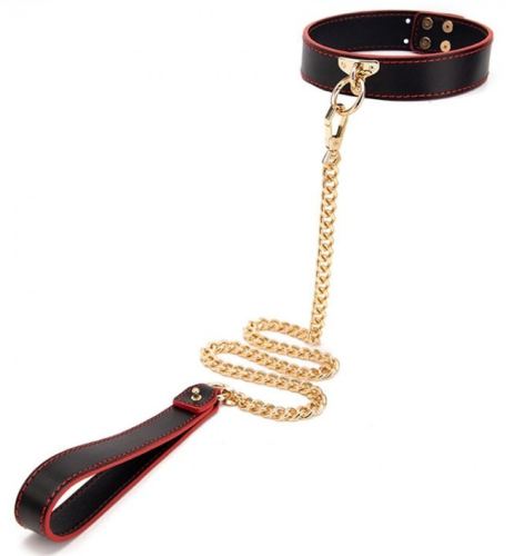 Maestro Collar and Leash Black and Red