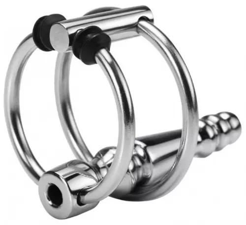 Durchbohrter Harnröhren-Plug Ribbed Ringo 4cm - Durchmesser 10mm – 3/5
