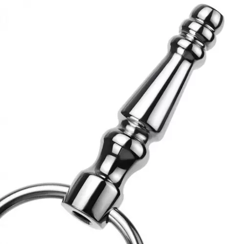 Durchbohrter Harnröhren-Plug Ribbed Ringo 4cm - Durchmesser 10mm – 5/5