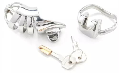 Keuschheitsköfig aus Metall Bird Up 8 x 3,3cm – 5/6