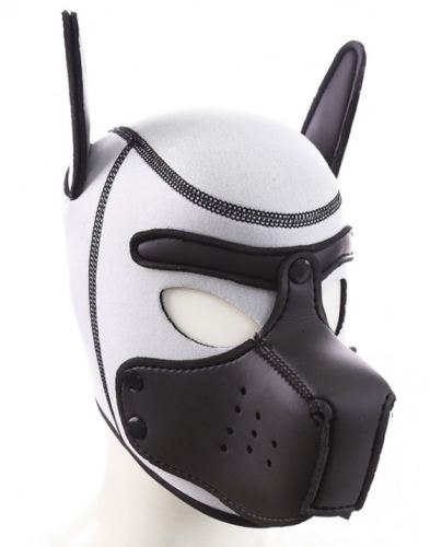 Puppy Hood neoprene Black-White