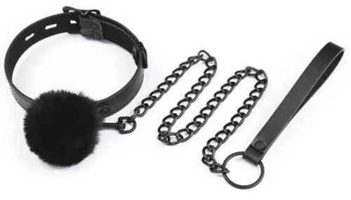 Halsband und Leine Ball Top Schwarz – 1/5