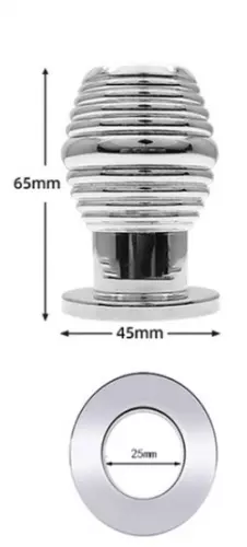 Tunnel-Plug aus Metall Thread Hollow M 6.5 x 4.5 cm – 5/5