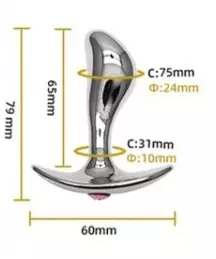 Schmuck-Plug Stim Point G S 6.5 x 2.4 cm – 4/5