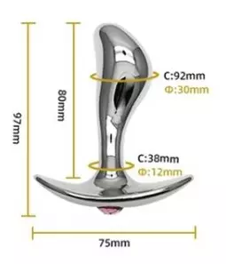 Schmuck-Plug Stim Point G M 9 x 3 cm – 5/6
