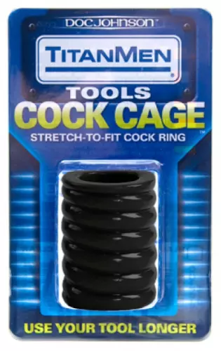Ballstretcher Cock Cage 50mm Schwarz – 2/2