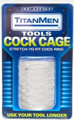 Ballstretcher Cock Cage 50mm Transparent – 2/2