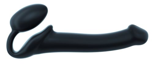 Strap-On-Me Bendable Dildo Plug M 16 x 4 cm Black