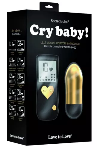 Vibrationsei kabellos Cry Baby 7,5 x 3 cm Gold – 2/4