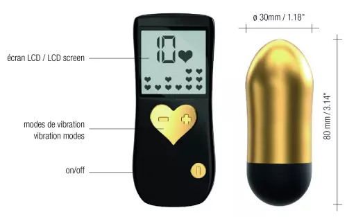 Vibrationsei kabellos Cry Baby 7,5 x 3 cm Gold – 4/4