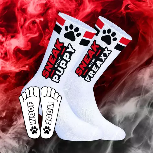 Socken Sneak Woof Puppy Rot – 1/7