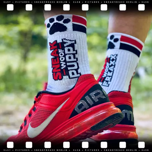 Socken Sneak Woof Puppy Rot – 5/7