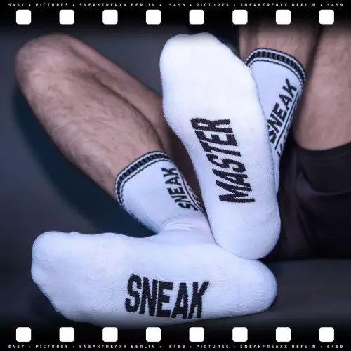 Socken SNEAK MASTER Weiß-Schwarz – 2/13