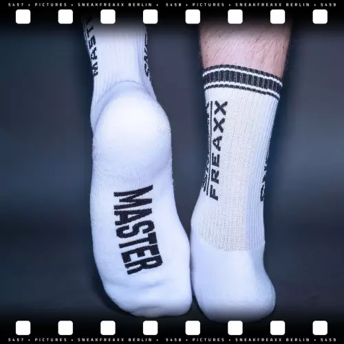 Socken SNEAK MASTER Weiß-Schwarz – 3/13