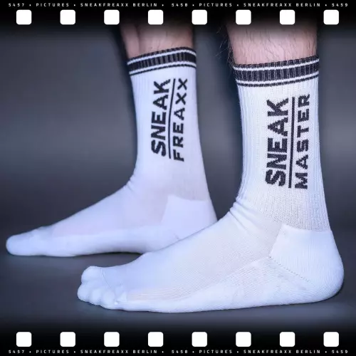 Socken SNEAK MASTER Weiß-Schwarz – 4/13