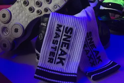 Socken SNEAK MASTER Weiß-Schwarz – 8/13