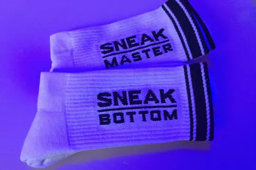 Socken SNEAK MASTER Weiß-Schwarz – 9/13