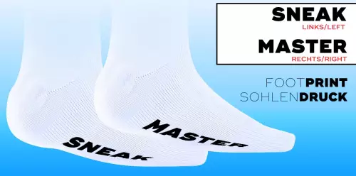 Socken SNEAK MASTER Weiß-Schwarz – 13/13